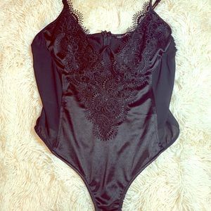 FASHIONNOVA Black sexy body suit